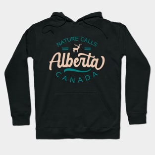 Alberta Canada Deer wilderness Hoodie